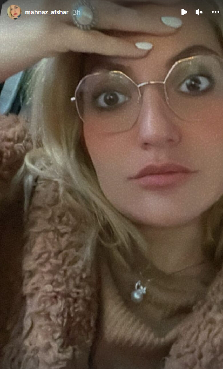 مهناز افشار در آلمان انگشتر دور حرمی دارد.