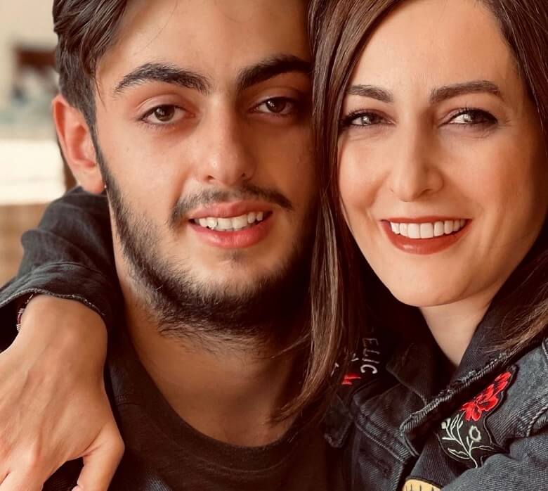 پسر جوان کنار شقایق دهقان برادرزاده اش است.