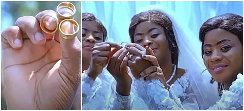 مرد همزمان با خواهران سه قلو ازدواج کرد.