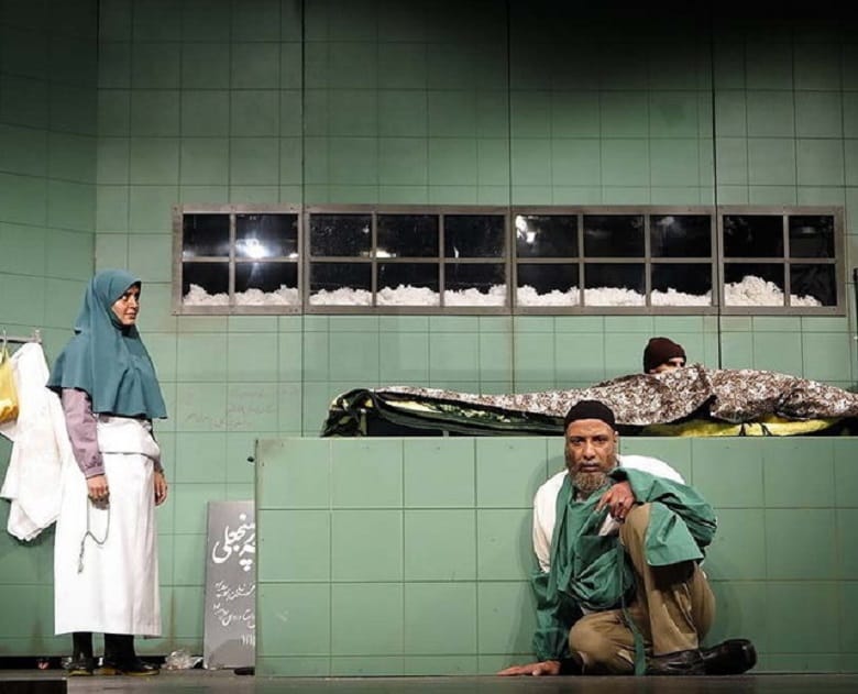 الناز شاکردوست در غسالخانه دیده شده است.