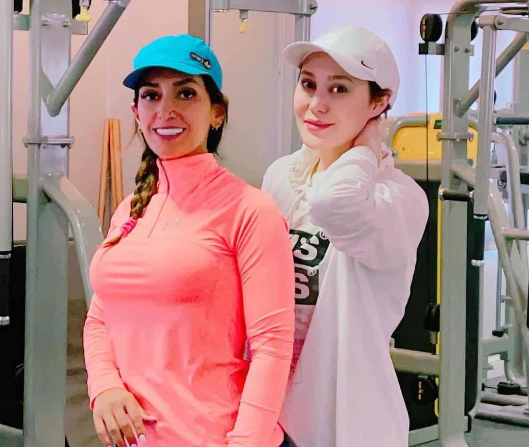 آرام جعفری در باشگاه بدنسازی تیپ ورزشی زد.