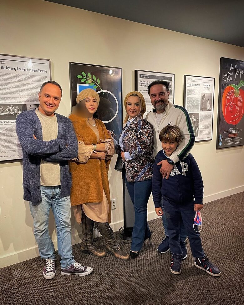 جنجال عکس گرفتن همسر شهاب حسینی با برزو ارجمند.