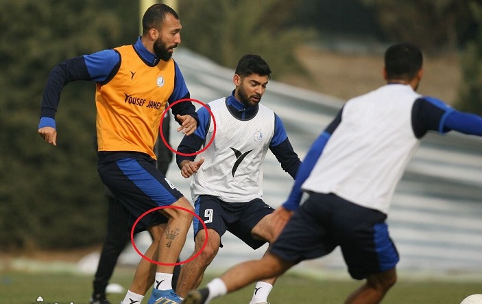 تتوی روی پای "آقای فوتبالیست" هنگام تمرین لو رفت/ عکس