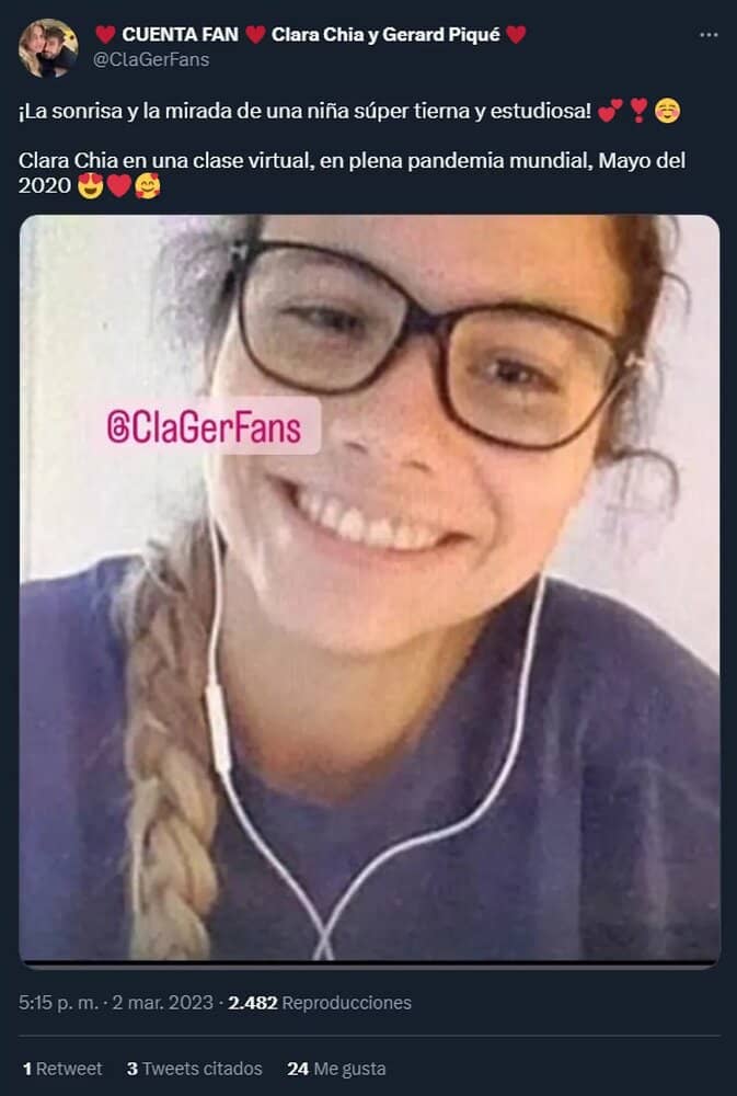 عکس لو رفته از کلارا پیش از آشنایی با پیکه عکس لو رفته از کلارا پیش از آشنایی با پیکه