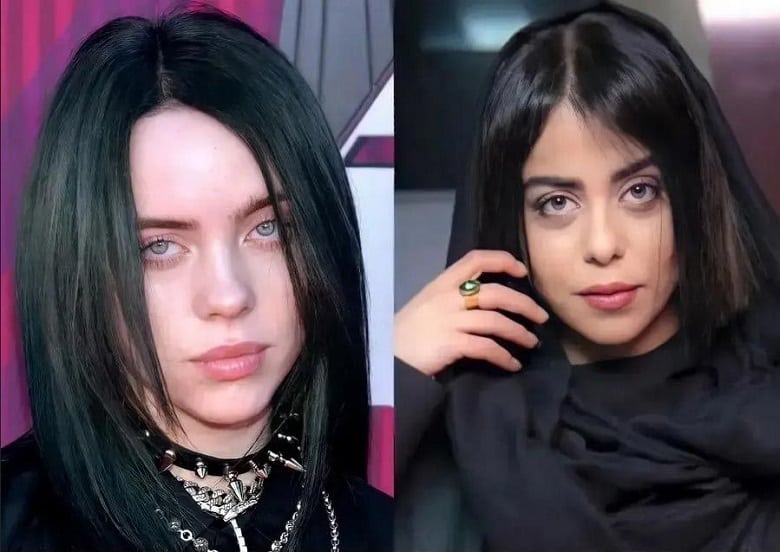 الهام اخوان یا نیلوفر رجایی فر بیشتر به بیلی آیلیش شباهت دارد.