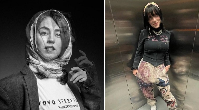 تصاویر/ وقتی خانم بازیگر بی‌خیال بیلی آیلیش نمی‌شود!