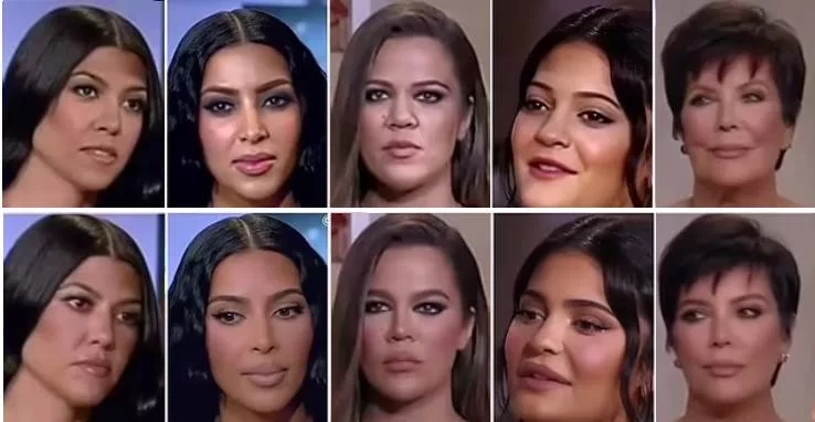 چهره واقعی “کارداشیان ها” را بدون عمل زیبایی دیده اید/ عکس