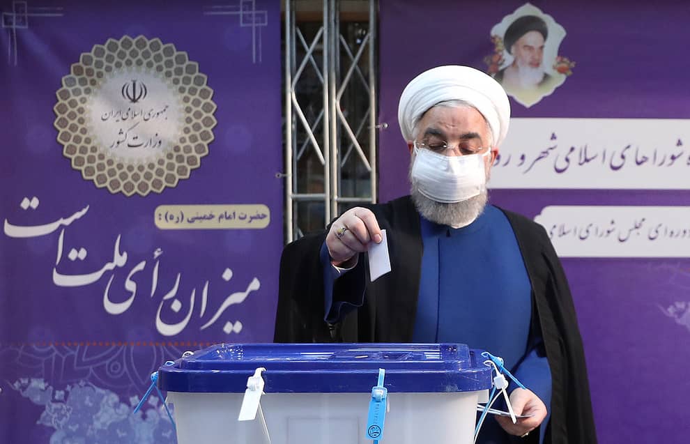 تصاویر مقامات و چهره‌های سیاسی پای صندوق رای