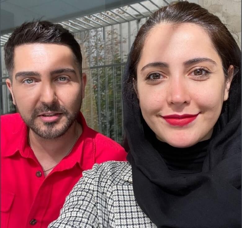 شبنم قربانی و محمدرضا غفاری سلفی شاد گرفتند.