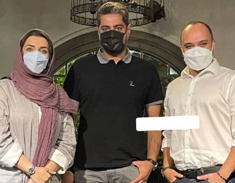 الهام پاوه نژاد با شوهر آزاده نامداری عکس گرفت.