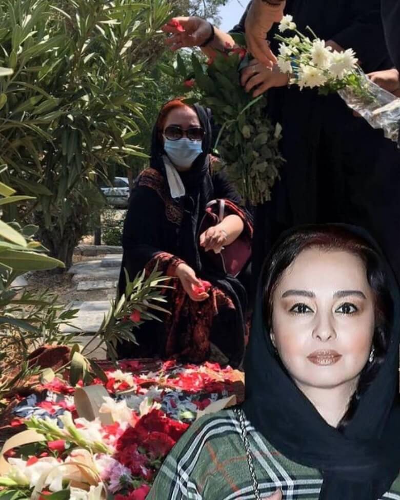 ماهایا پطروسیان بر سر مزار مادرش رفت.