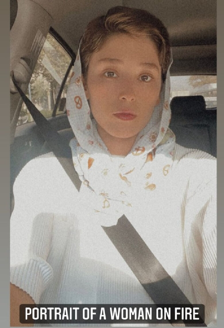 عکس و متن عجیب فرشته حسینی در آتش سوخت.