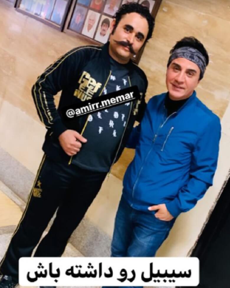 مرد سیبیل کلفت از عموپورنگ شهرت می خواهد.